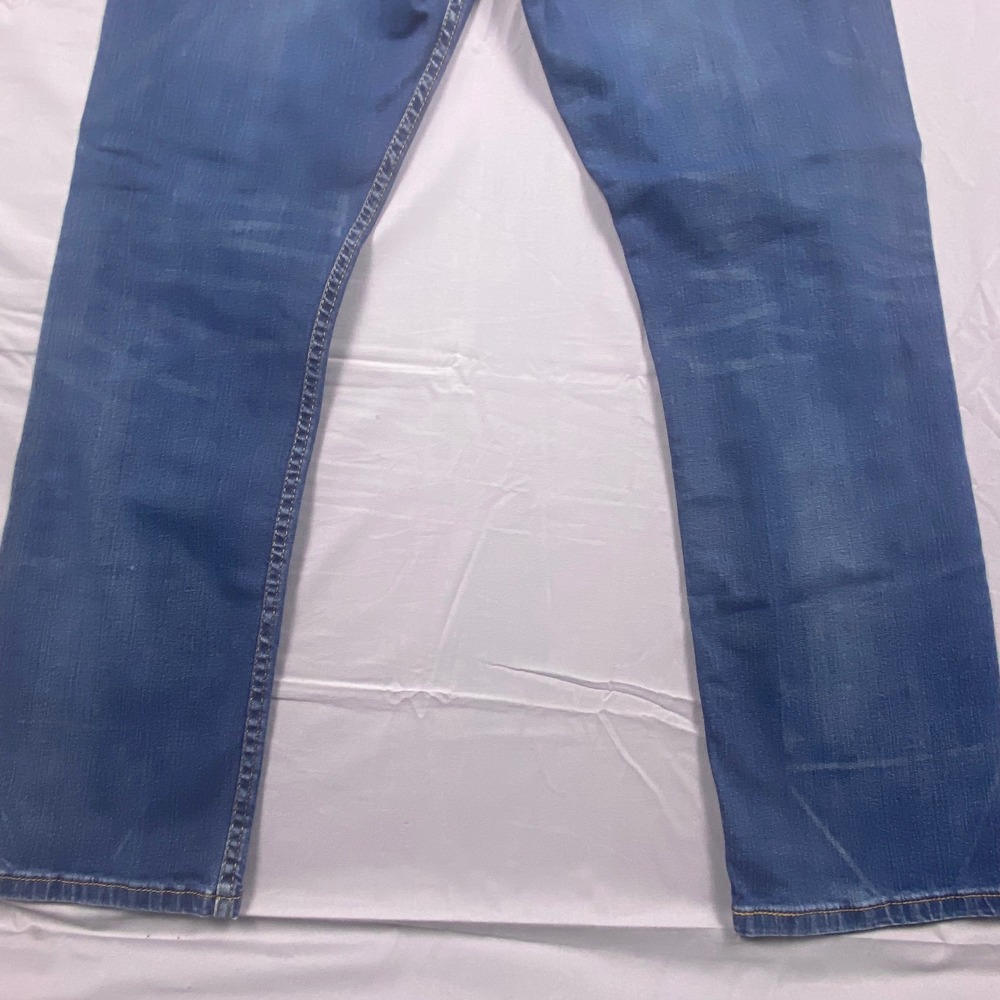 Levi Strauss & Co 518 Straight Jeans Mens 36x32 (Fits 34x30)Blue Denim Casual - Picture 6 of 16